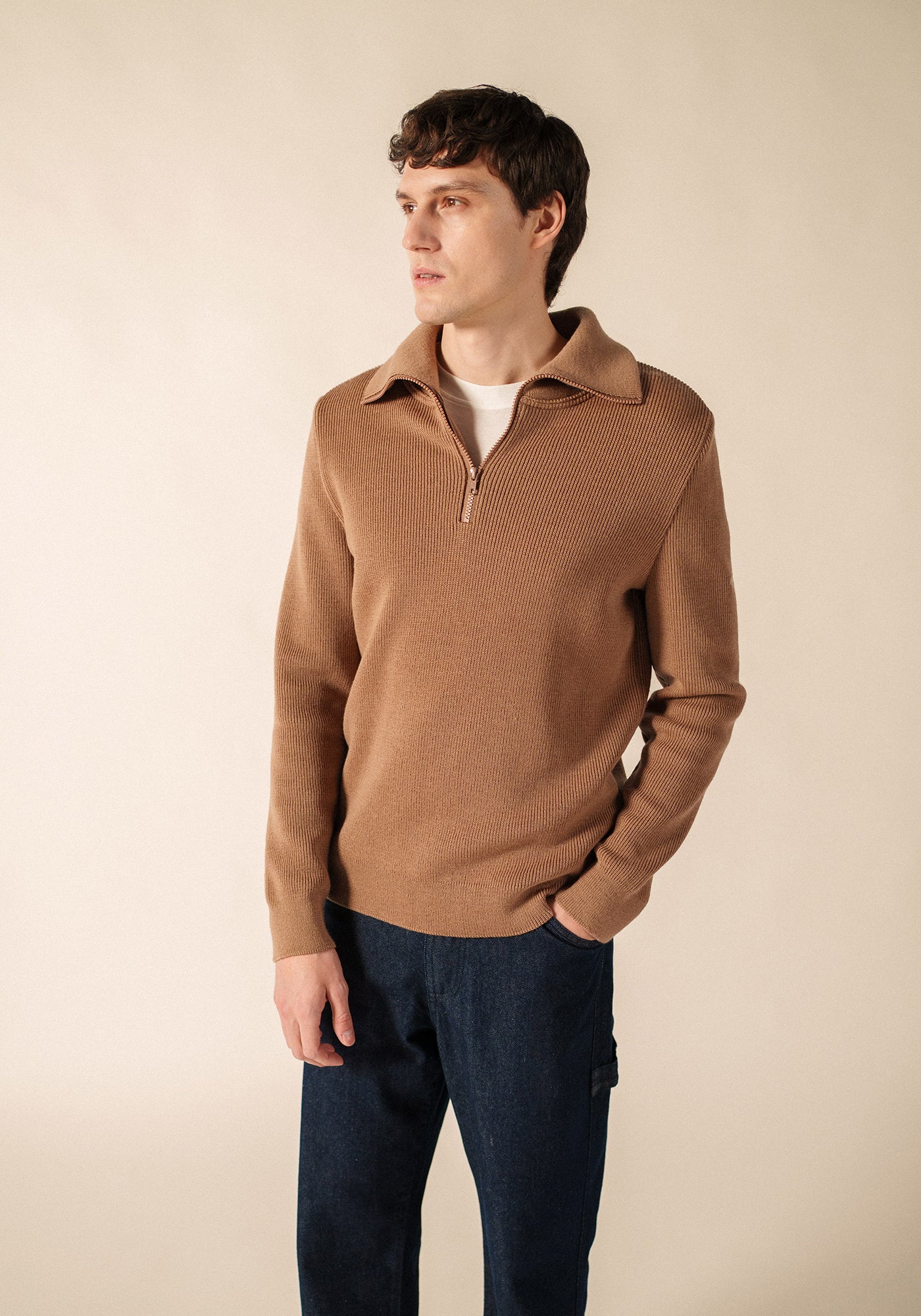 Cotentin jumper (BEIGE FONCE)