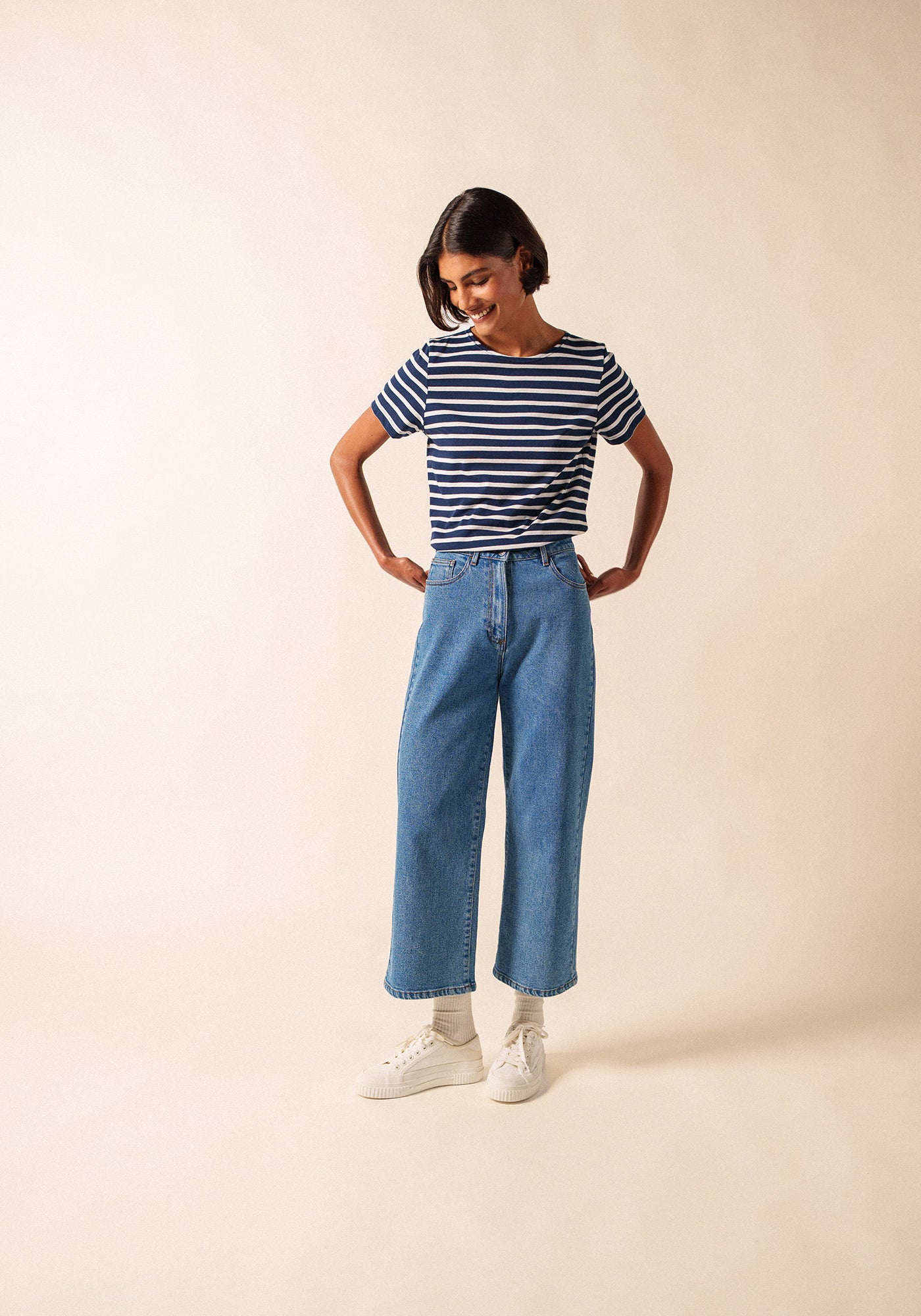 Etrille Breton shirt (MARINE/NEIGE)