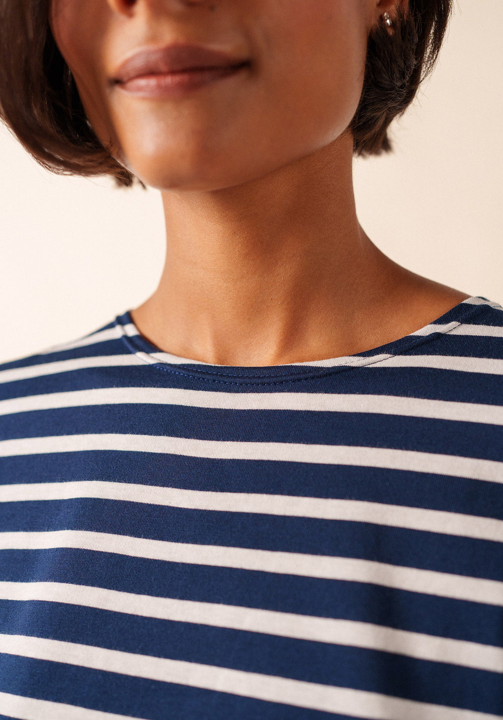 Etrille Breton shirt (MARINE/NEIGE)
