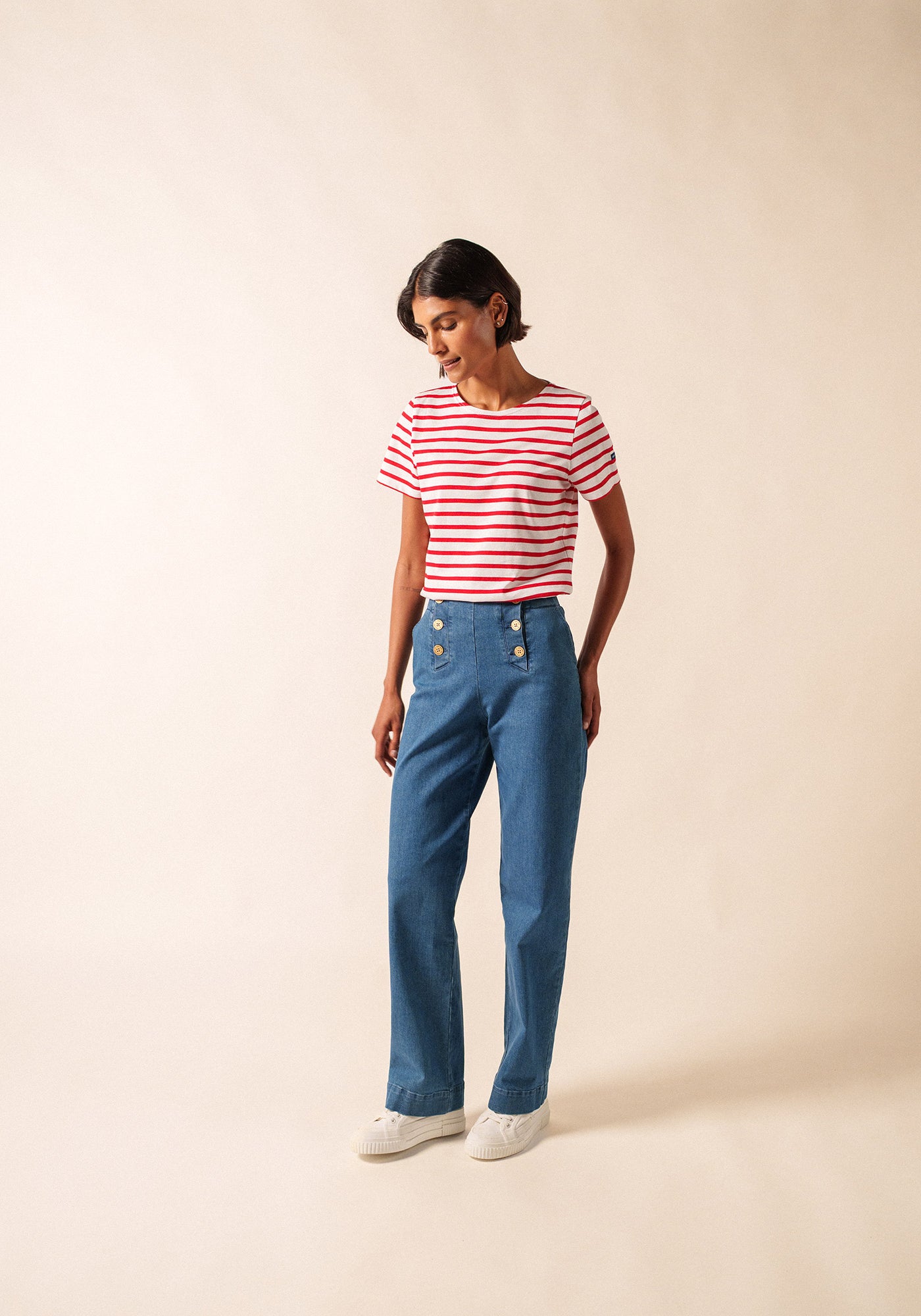 Etrille Breton shirt (NEIGE/TULIPE)