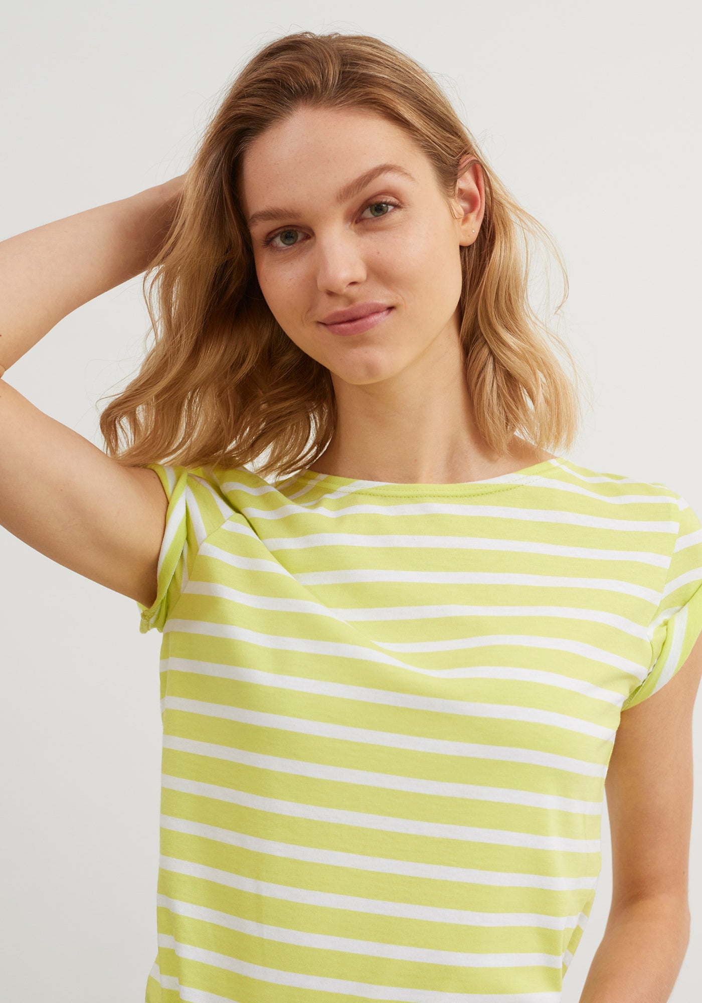 Etrille Breton shirt (LIME/NEIGE)