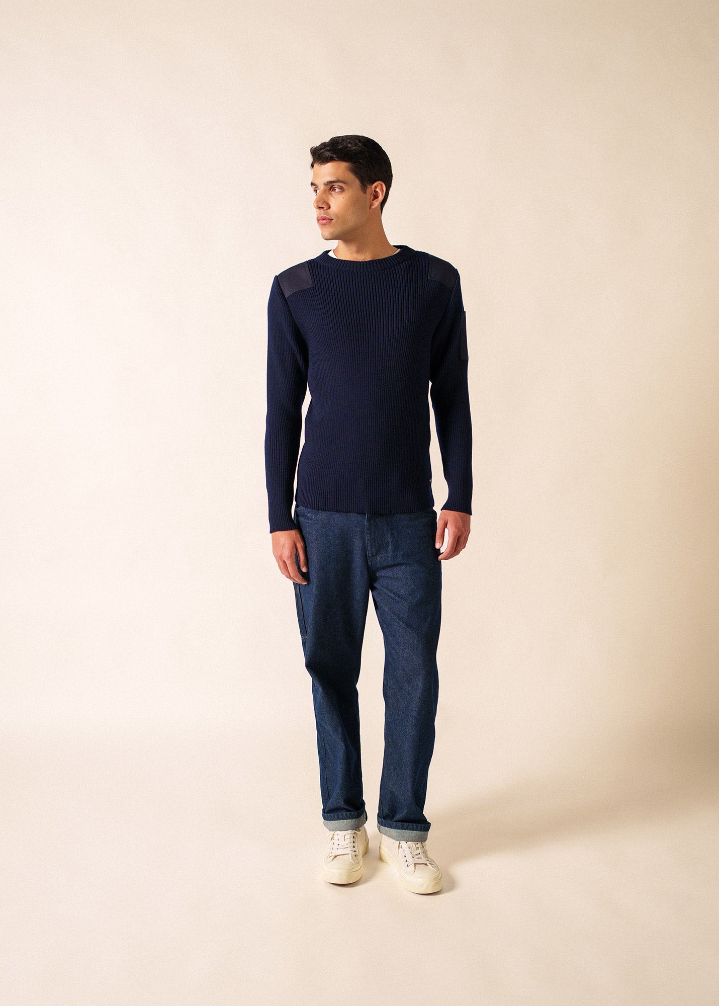 トップス SAINT JAMES T6 Cotentin trucker-style neck jumper in pure new wool | SAINT JAMES