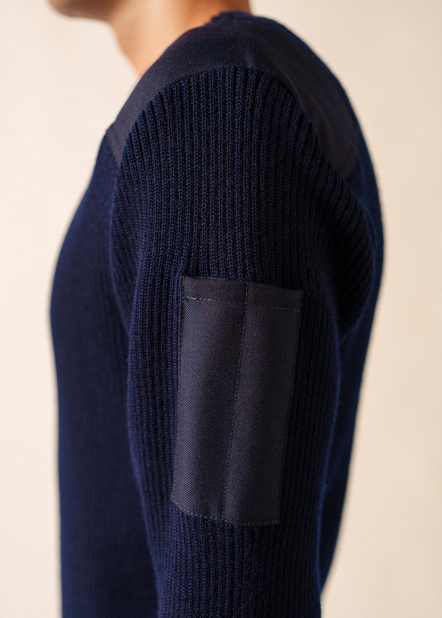 Saint SAINT JAMES ミリタリーデザインセーター NAVY James ミリタリー Saint SAINT JAMES ミリタリーデザインセーター NAVY James ミリタリー