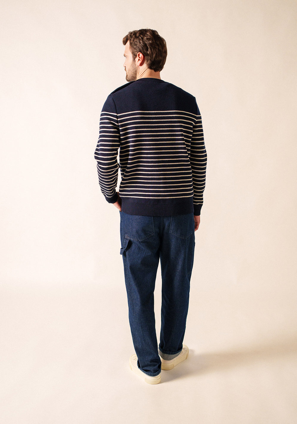Binic sailor jumper (MARINE/ECRU)