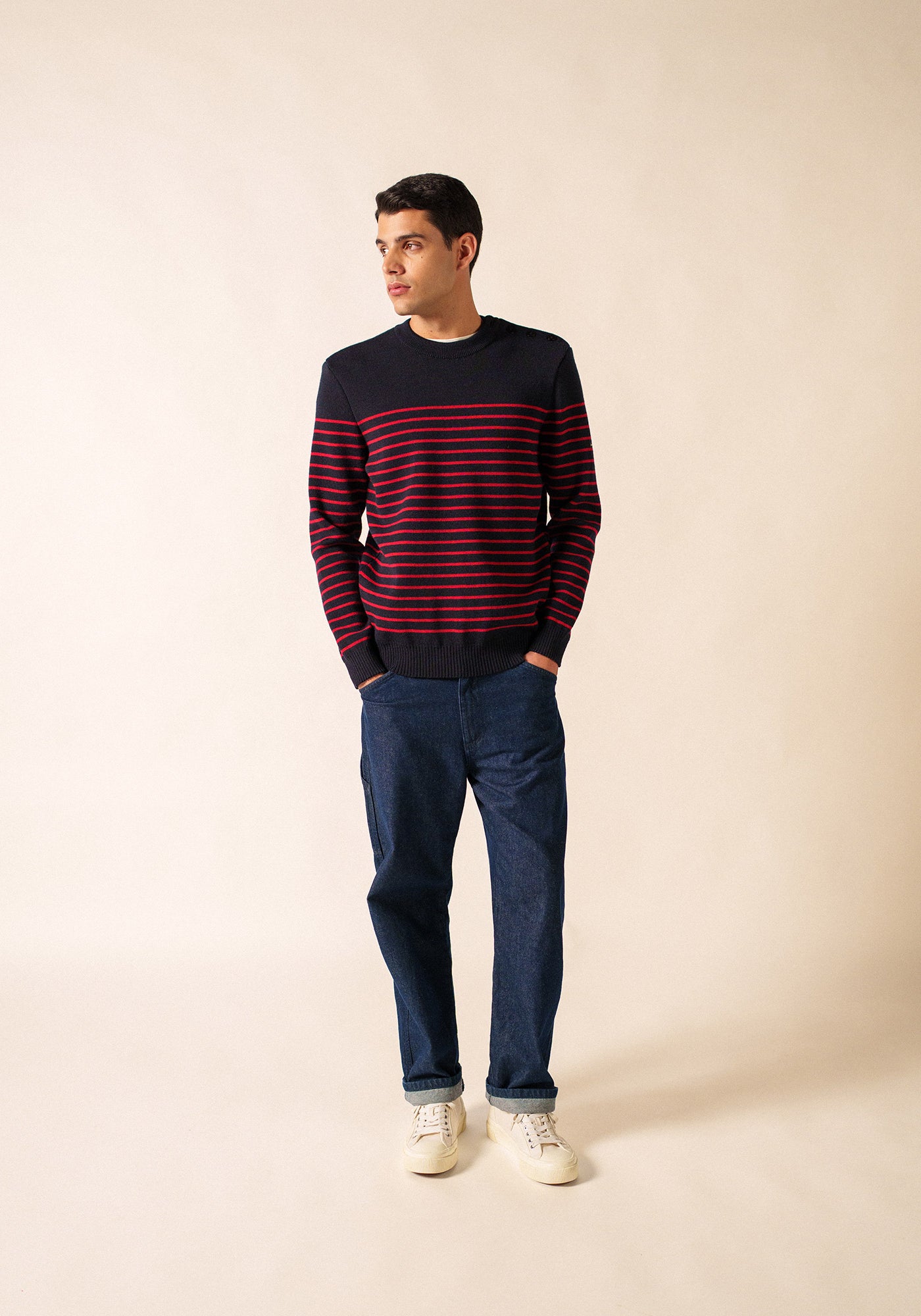 Jersey marinero Binic (NAVY/MEDOC)