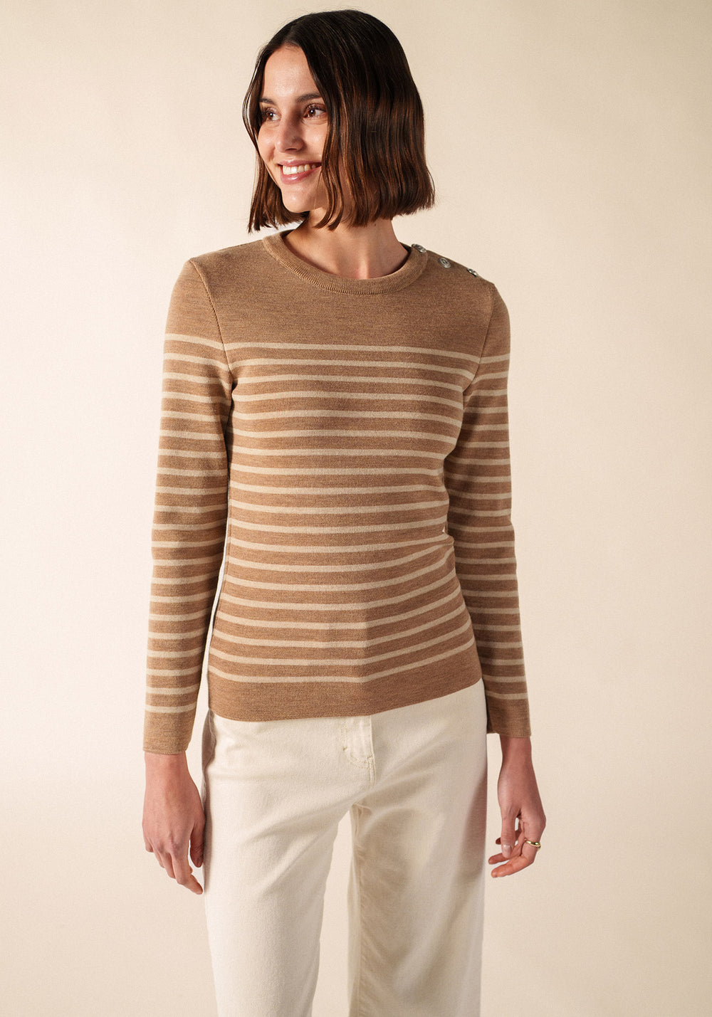Marée sailor jumper (BEIGE FONCE/BEIGE)