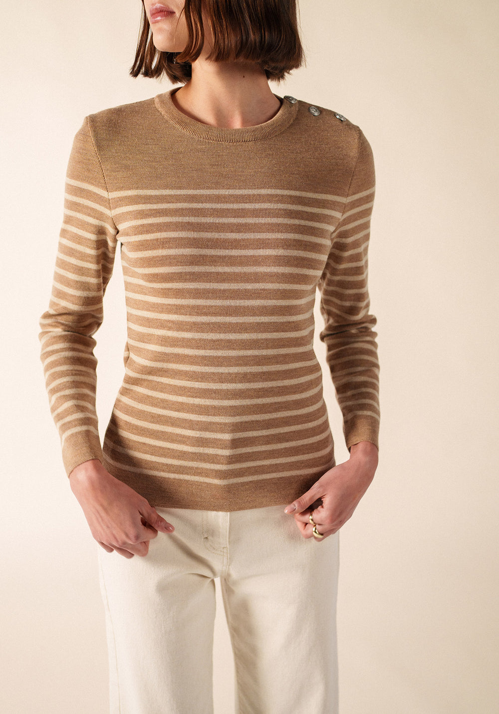 Marée sailor jumper (BEIGE FONCE/BEIGE)