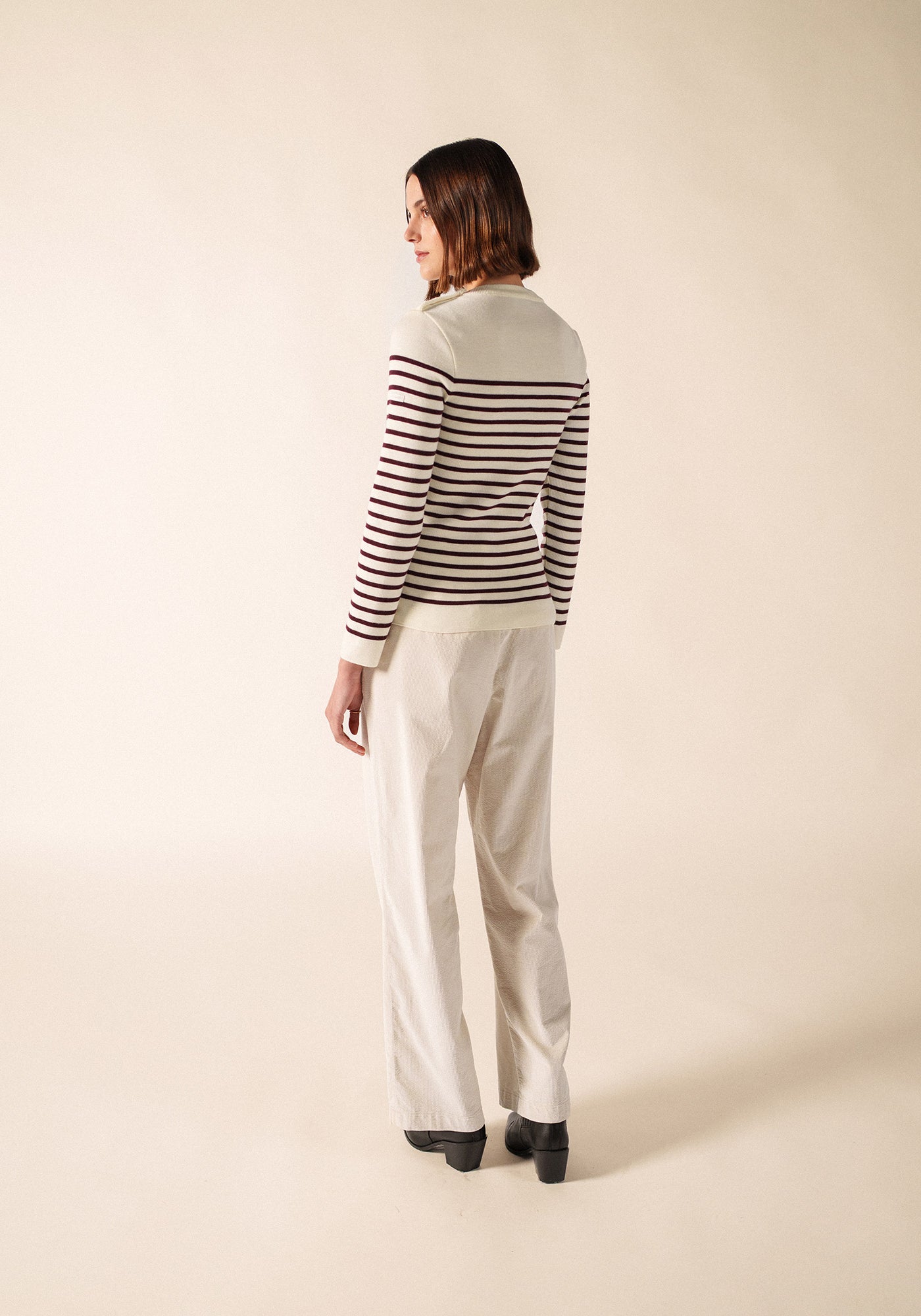 Jersey de marinero Marée (BLANCO/TWEED)
