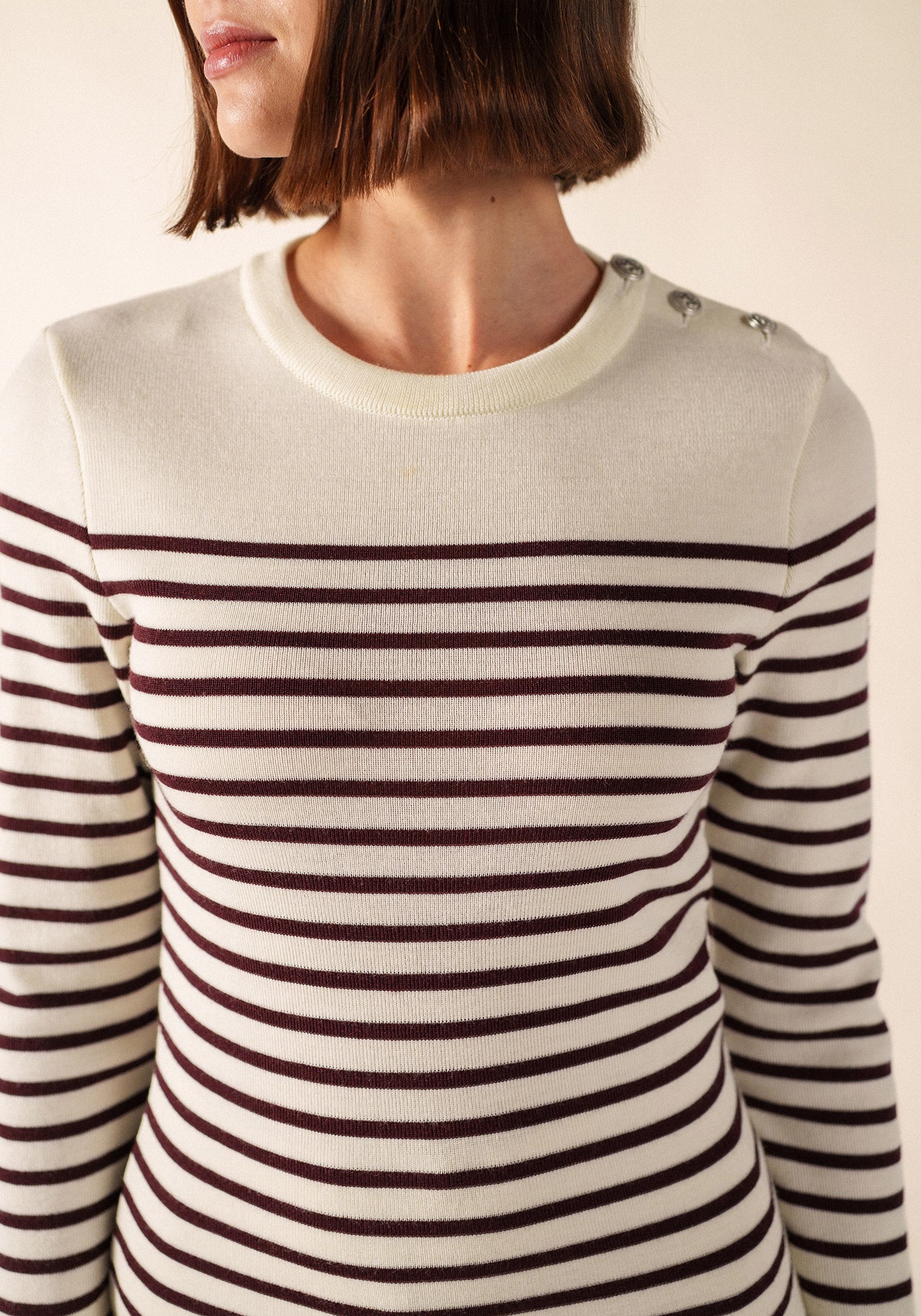 Jersey de marinero Marée (BLANCO/TWEED)