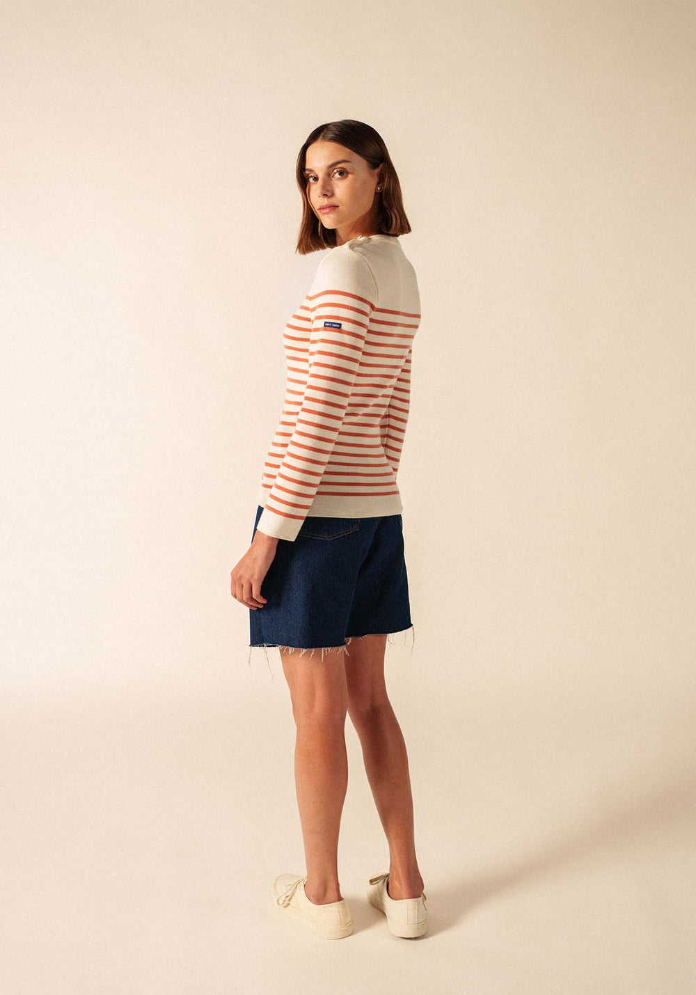 Jersey marinero Marée (BLANCO/ARGILA)