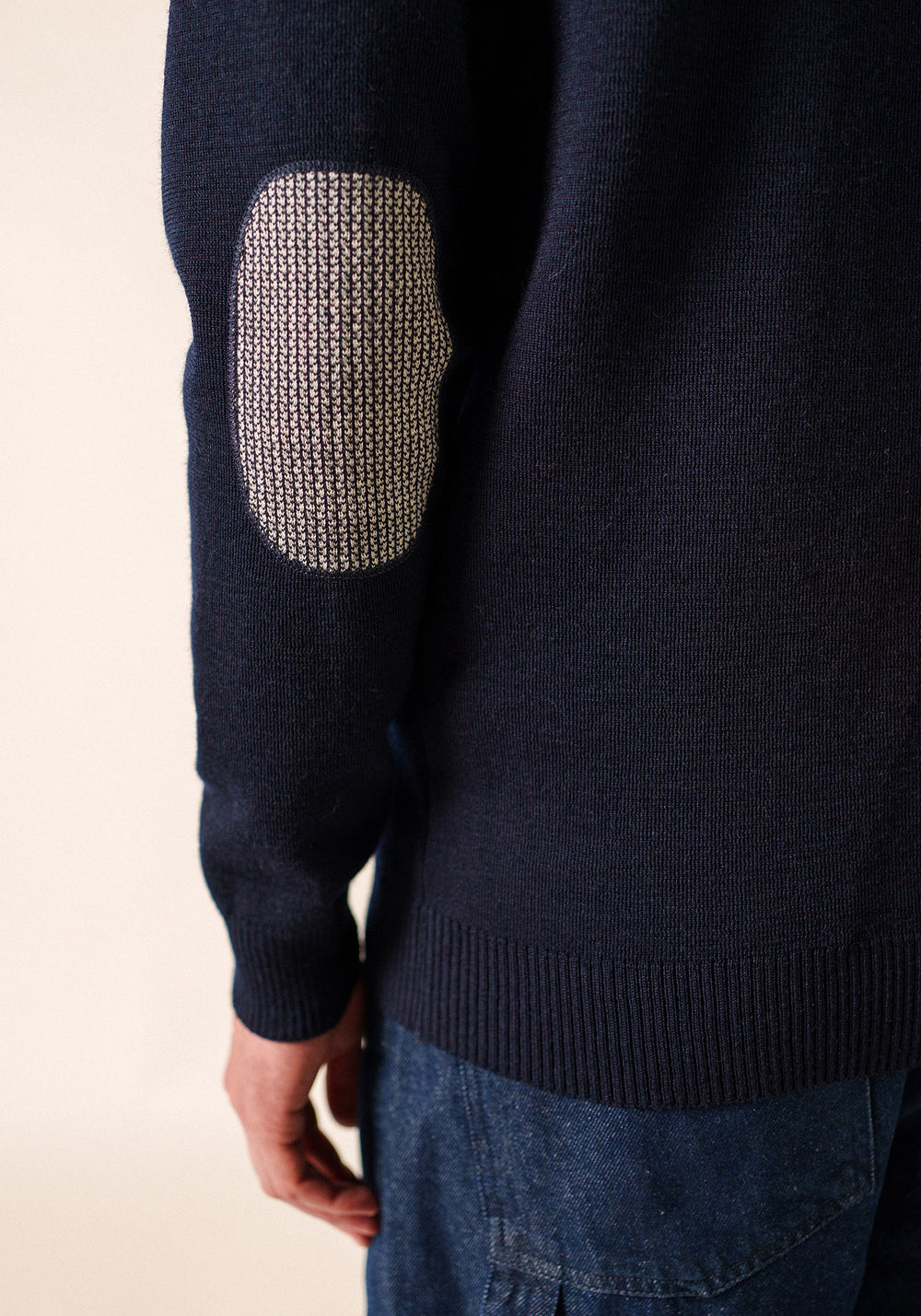 Dinan bicolore salior jumper (MARINE/ECRU)