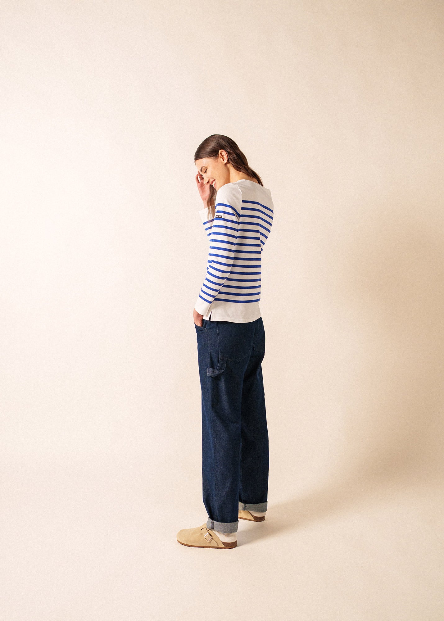 Naval authentic striped sailor shirt in combed cotton | SAINT