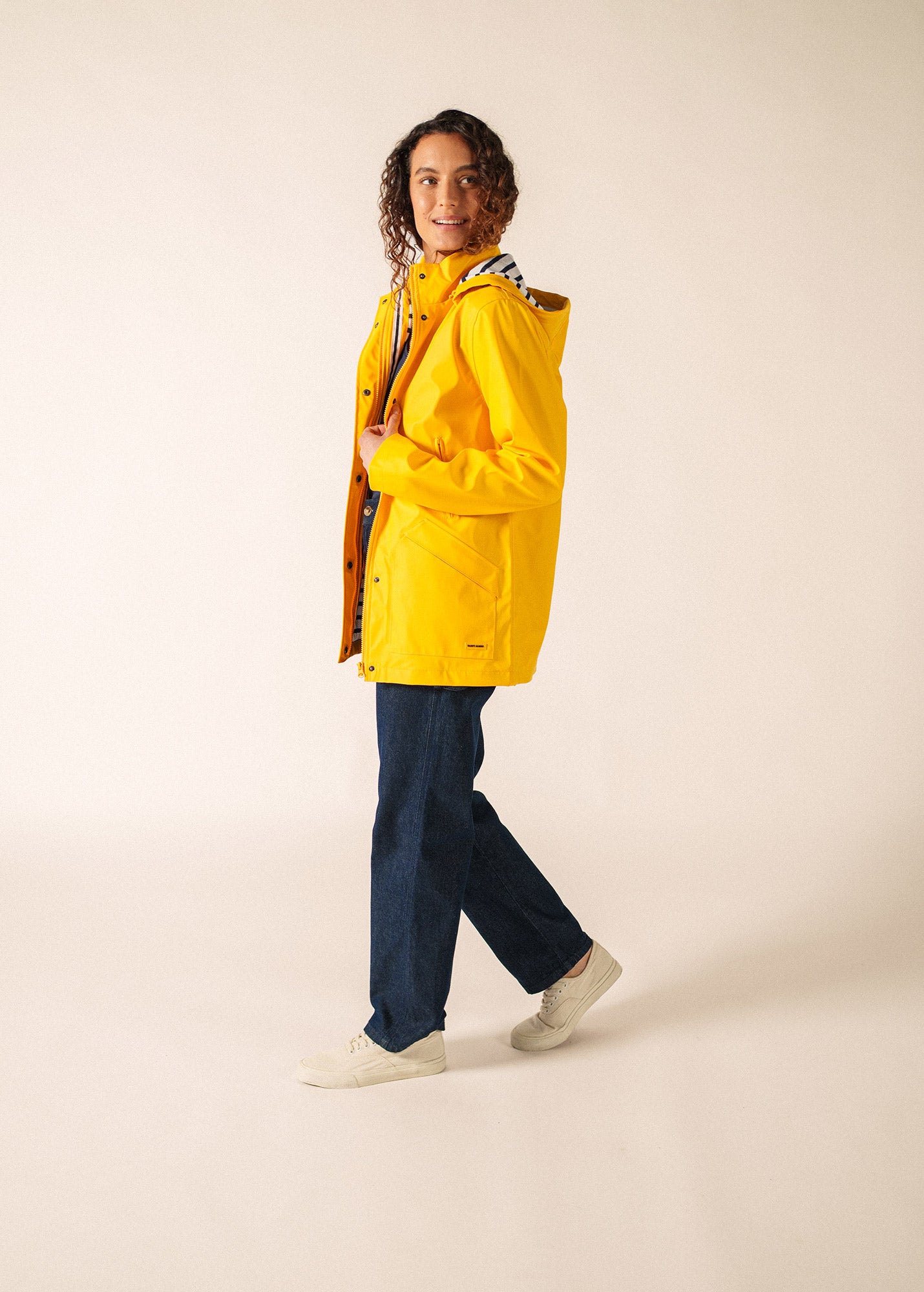 Ste Morgane parka waterproof, striped jersey lining | SAINT JAMES