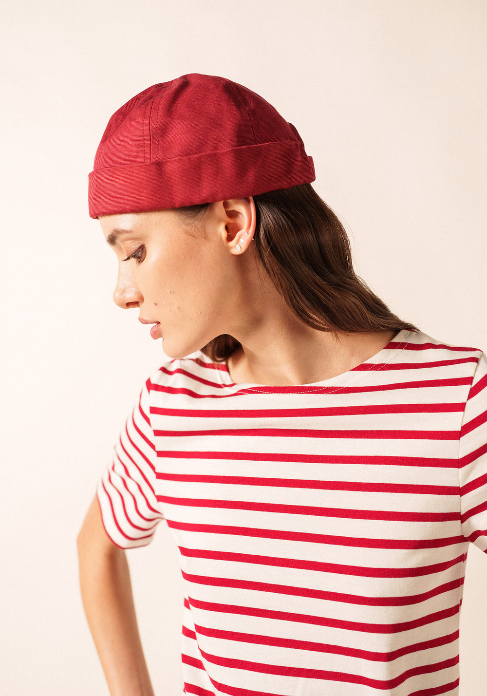 Miki Canevas hat (BRIQUE)