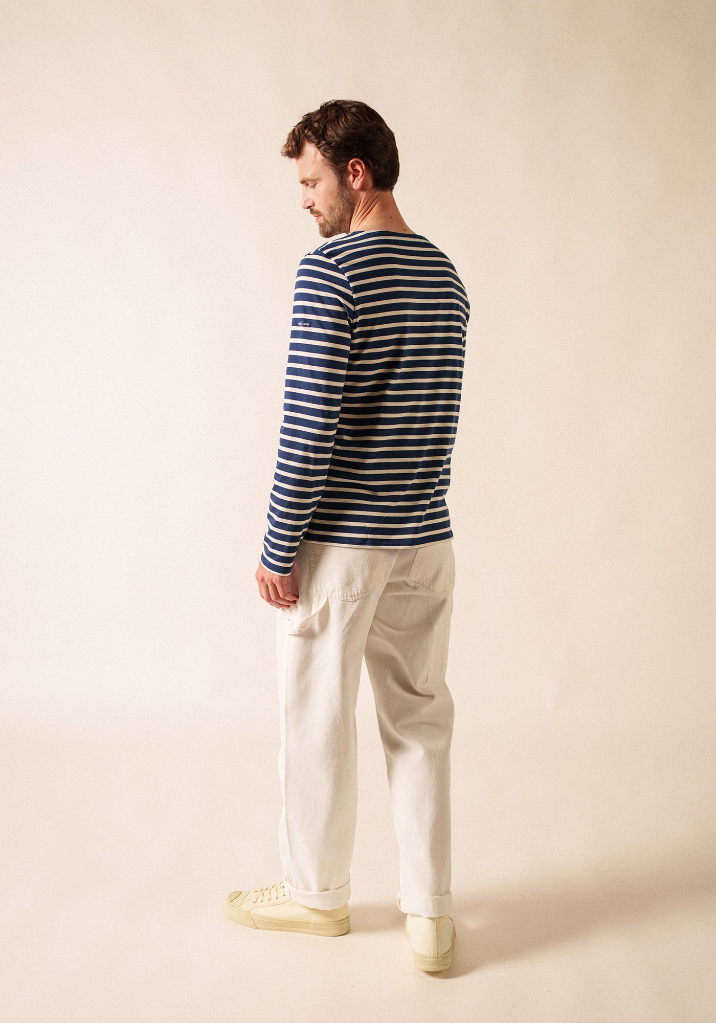 Minquiers Breton shirt (MARINE/ECRU)