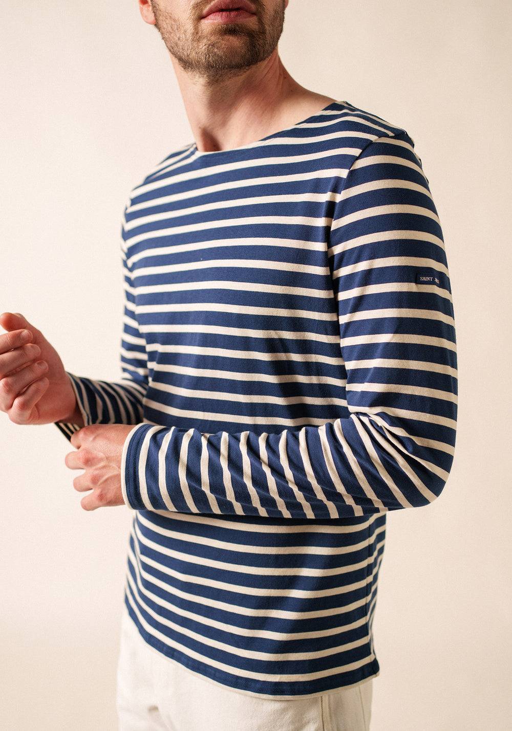 Minquiers Breton shirt (MARINE/ECRU)