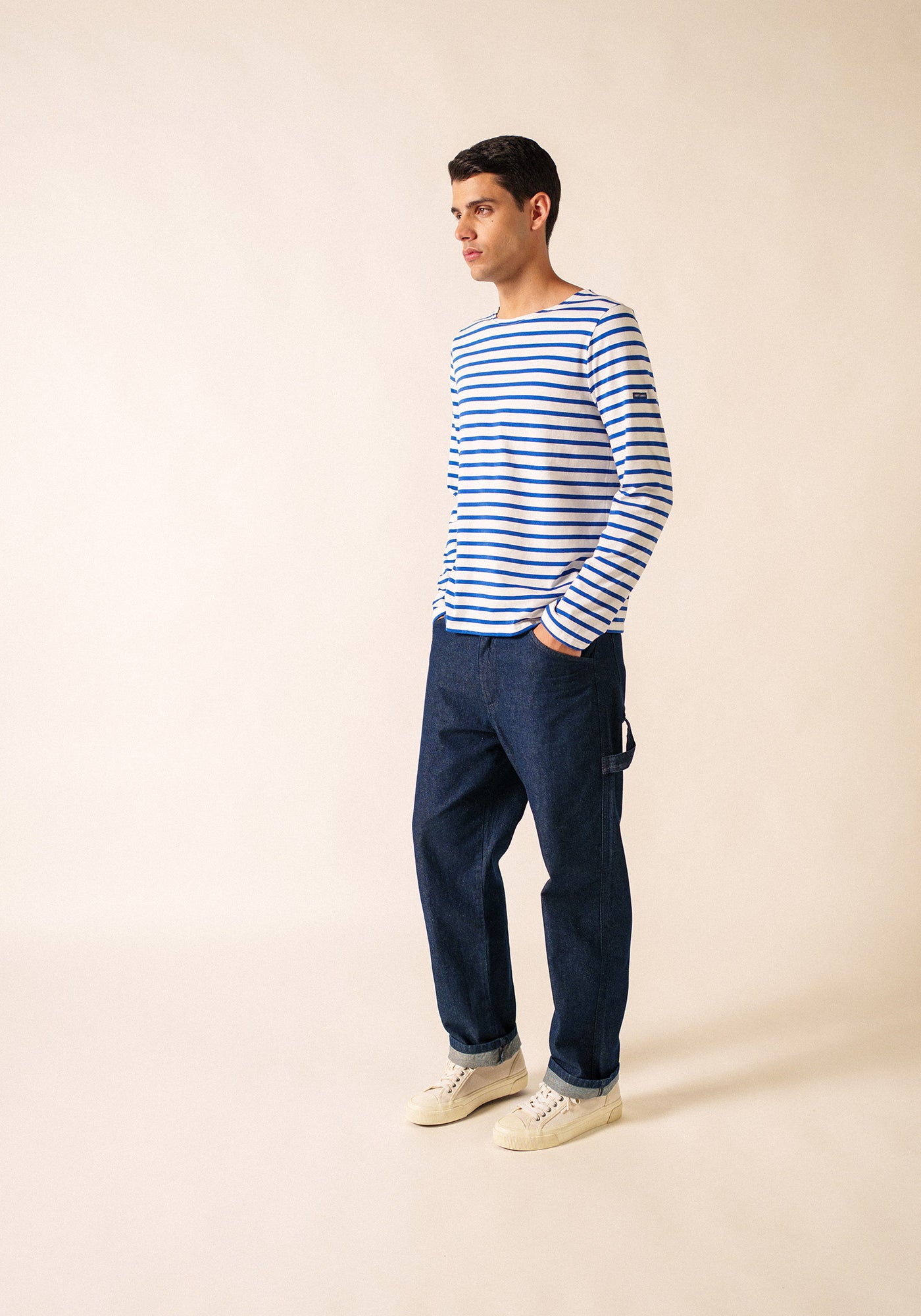 Minquiers Breton shirt (NEIGE/GITANE)