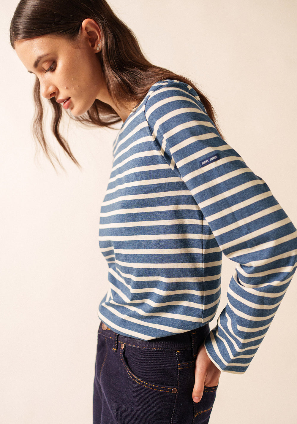 Minquiers Breton shirt (JEAN/CHANVRE)