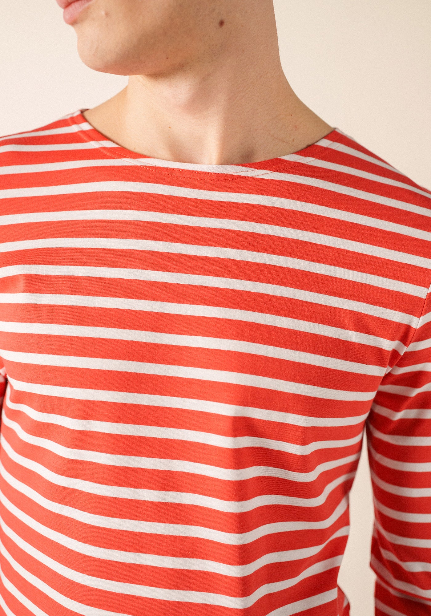 Camisa bretona Minquiers (PIGMENT/NEIGE)