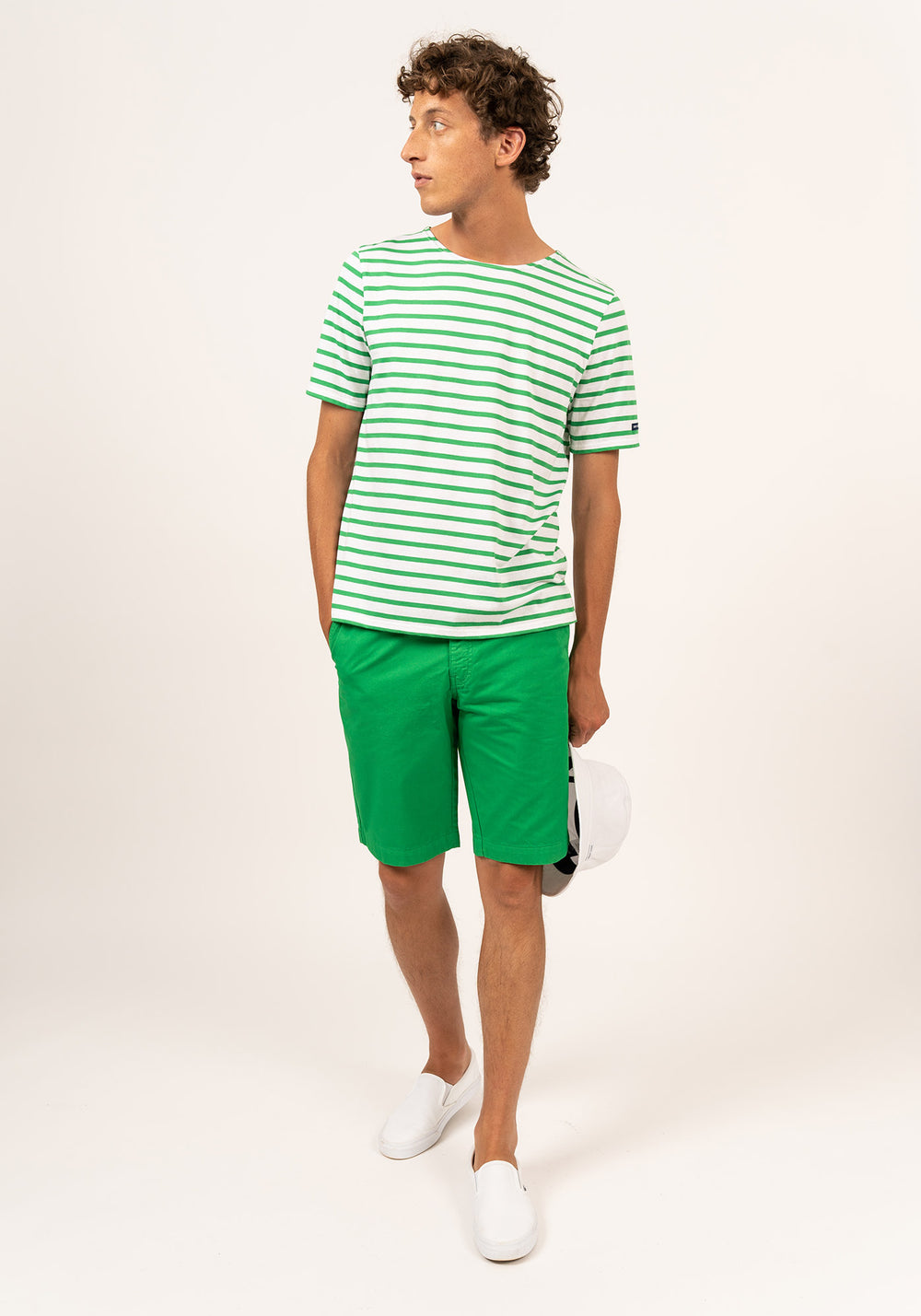 Levant Breton shirt (NEIGE/VERT)