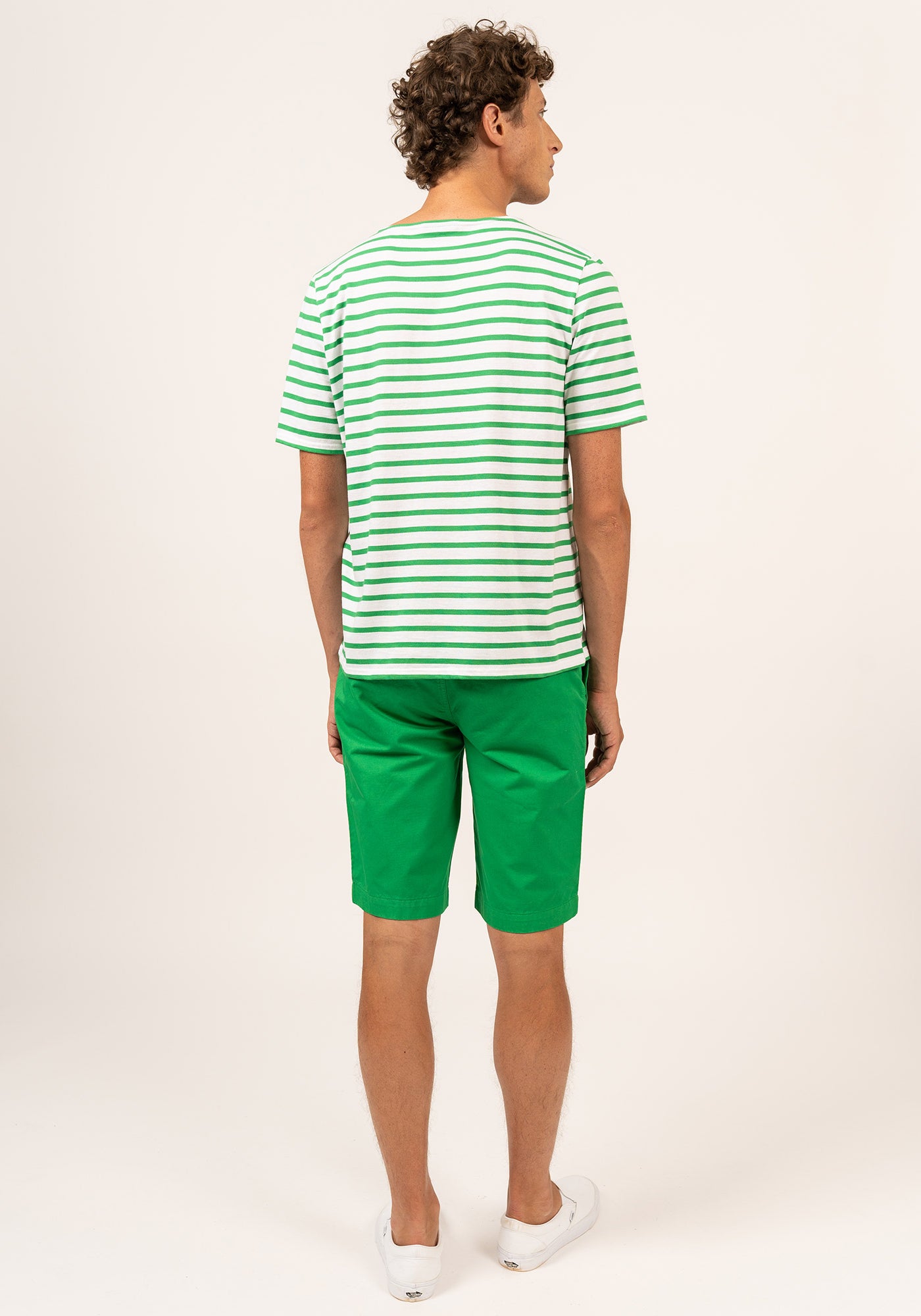 Levant Breton shirt (NEIGE/VERT)