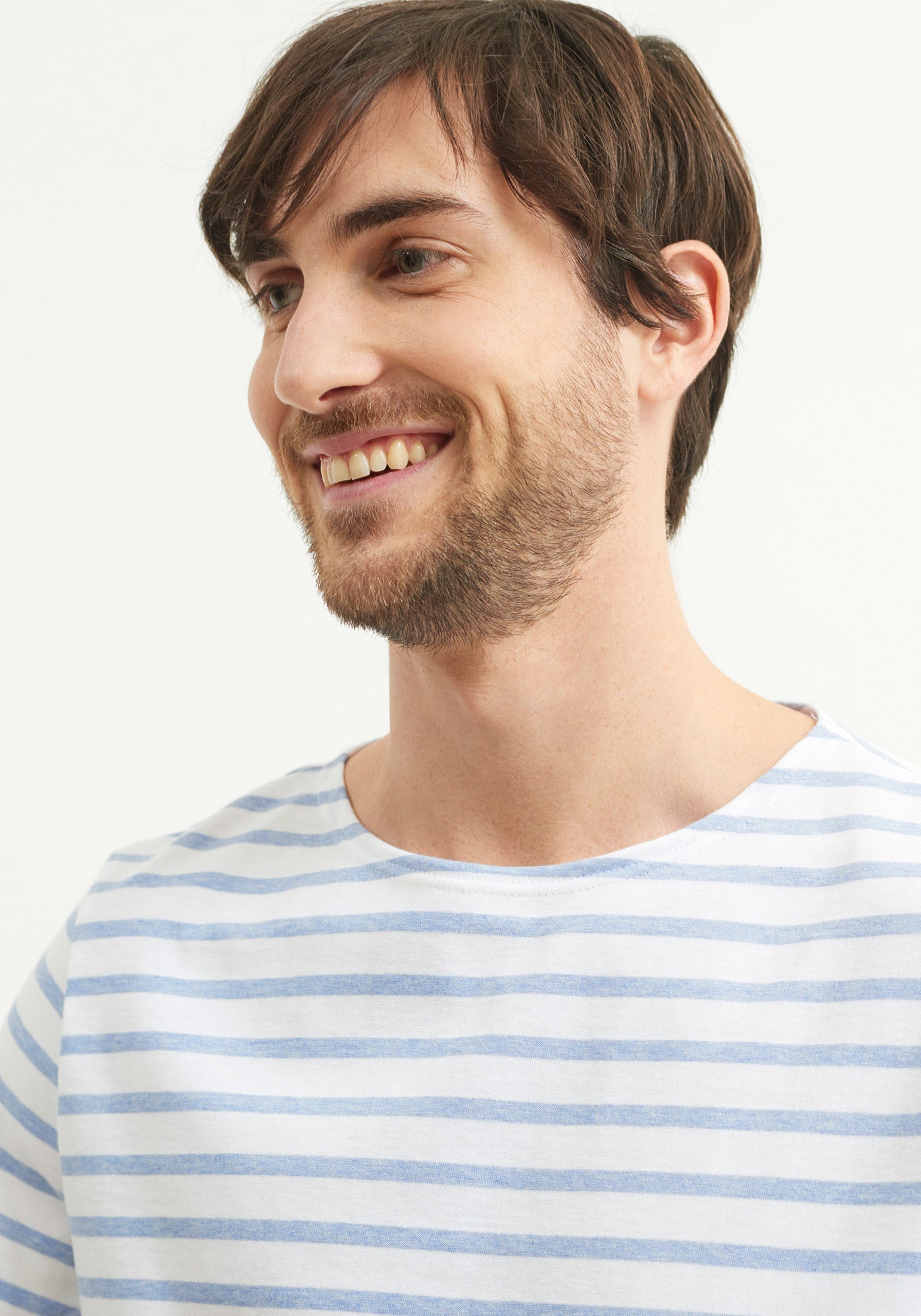 Levant Breton shirt (NEIGE/DENIM)
