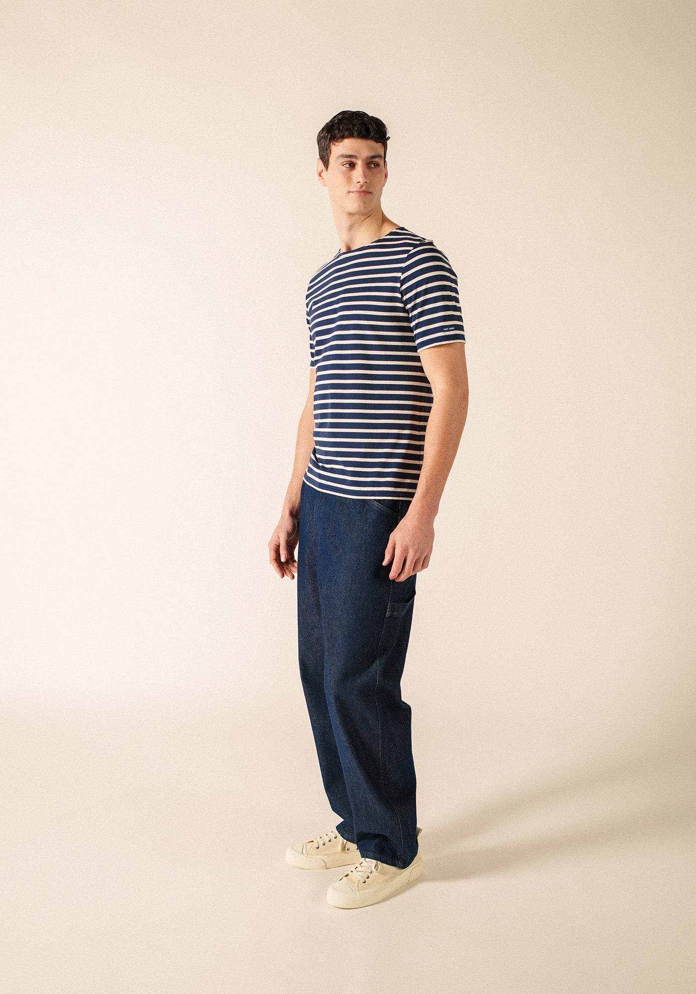 Levant Breton shirt (MARINE/ECRU)