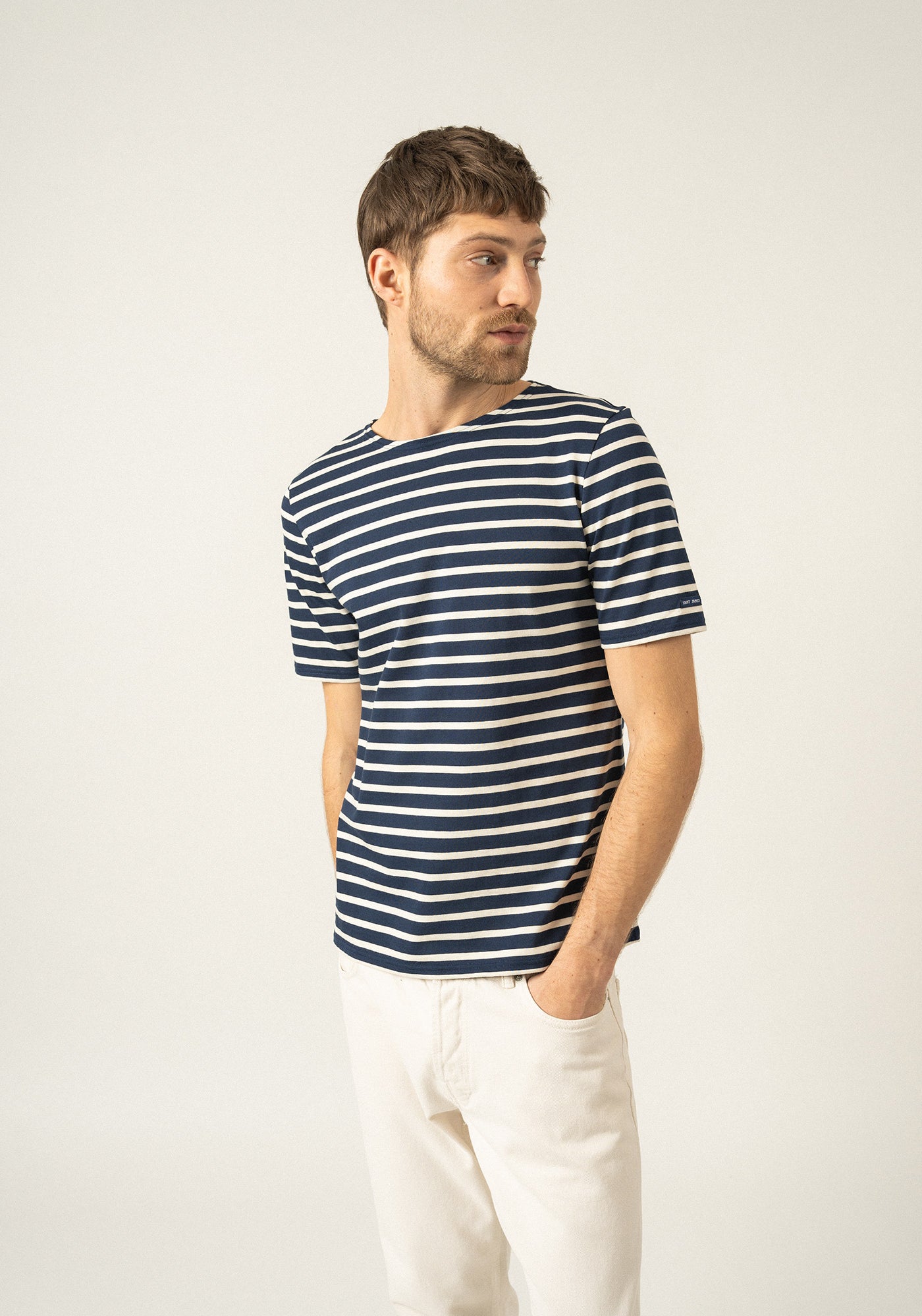 Levant Breton shirt (MARINE/ECRU)