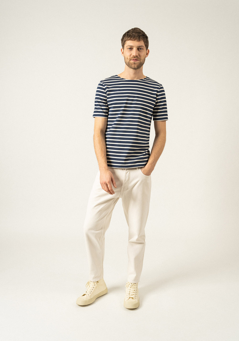 Levant Breton shirt (MARINE/ECRU)