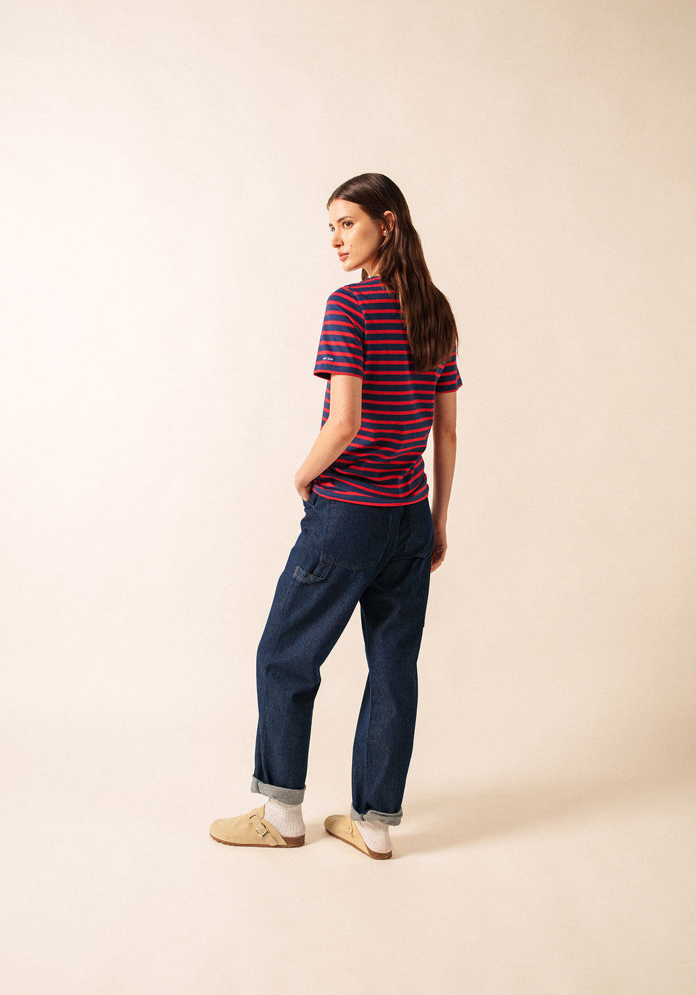 Levant Breton shirt (MARINE/TULIPE)