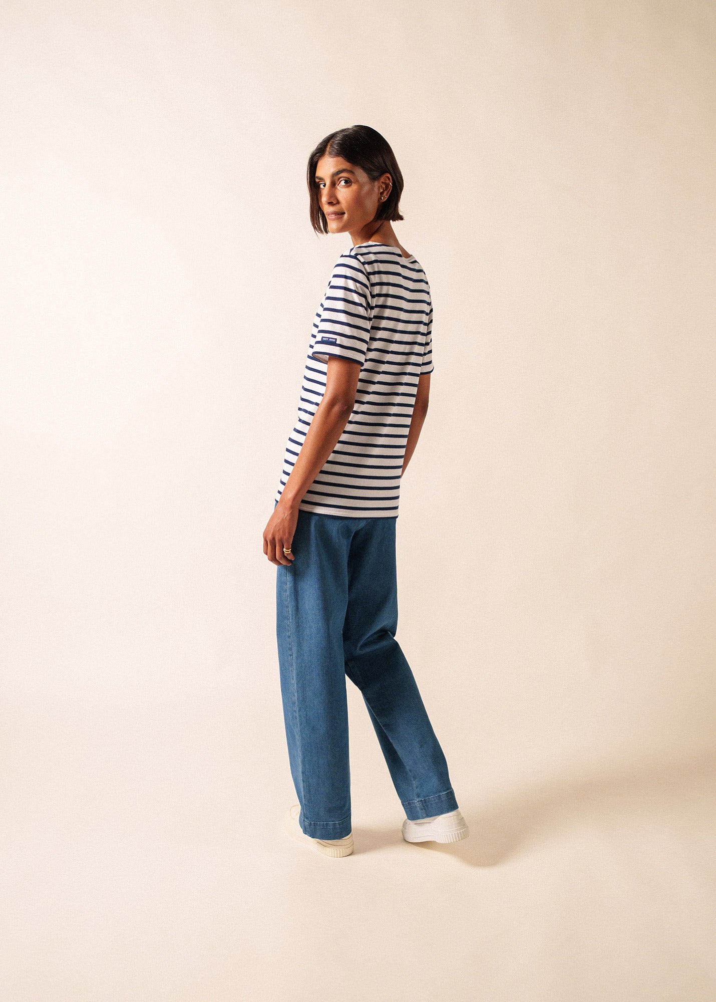 Naval authentic striped sailor shirt in combed cotton | SAINT