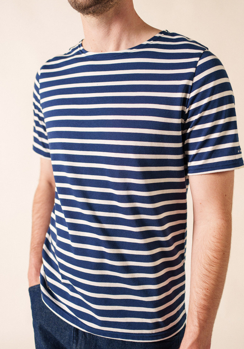 Levant Breton shirt (MARINE/NEIGE)