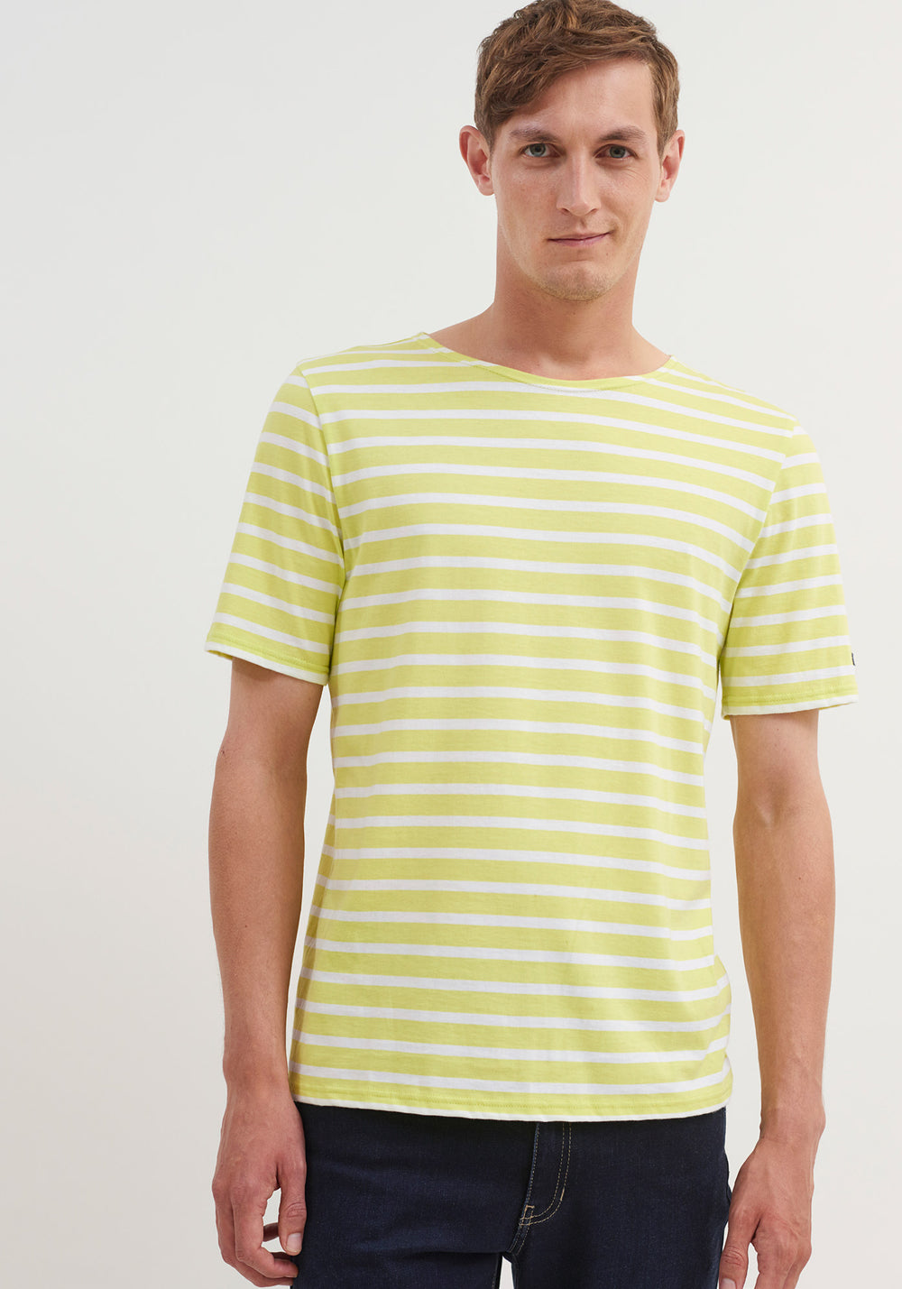 Levant Breton shirt (LIME/NEIGE)