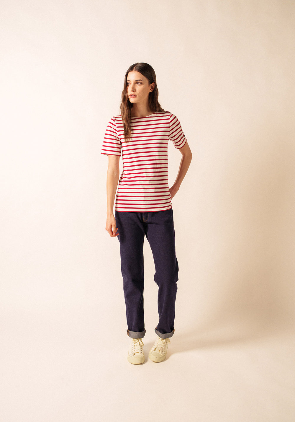 Levant Breton shirt (ECRU/PERSAN)