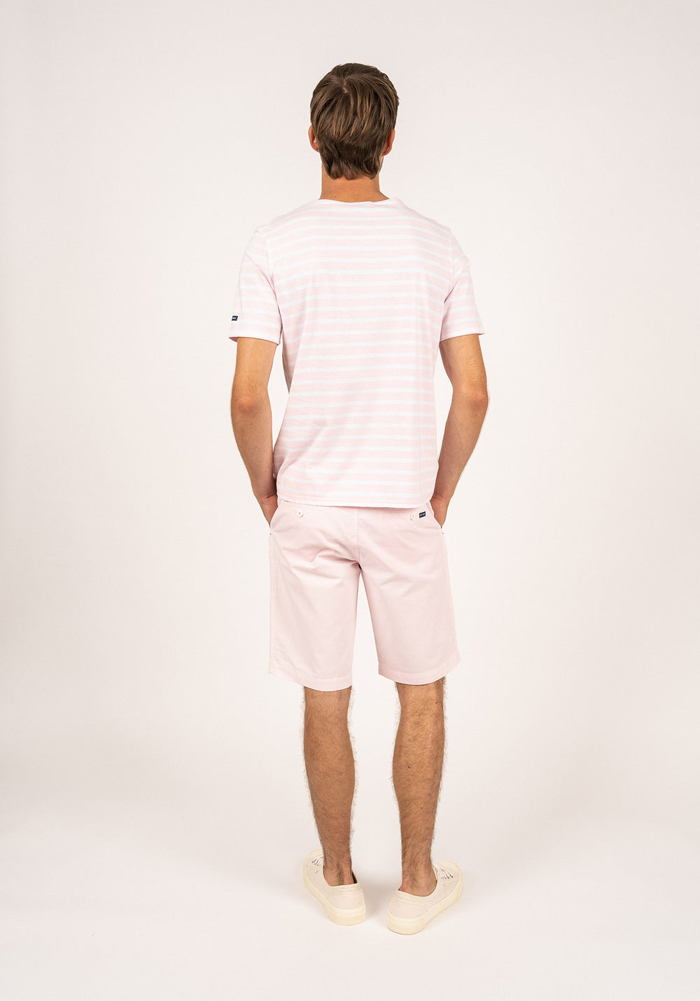 Levant Breton shirt (ROSE DOUX/NEIGE)