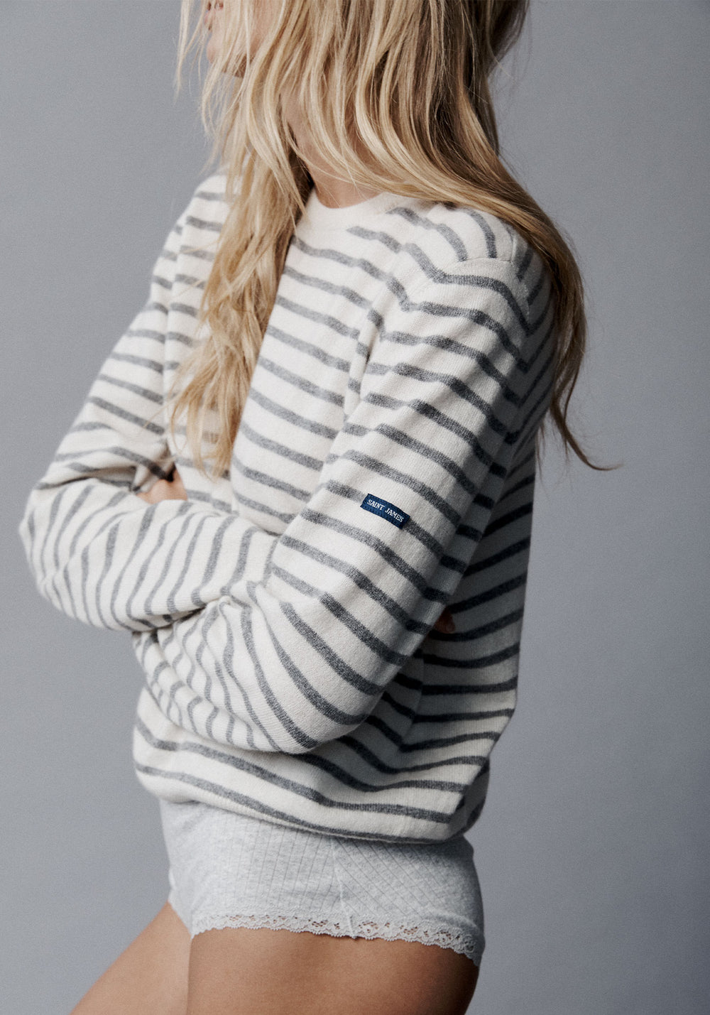 Jersey de Port Willunga x Collette Dinnigan (ECUME/GRIS CHINE)