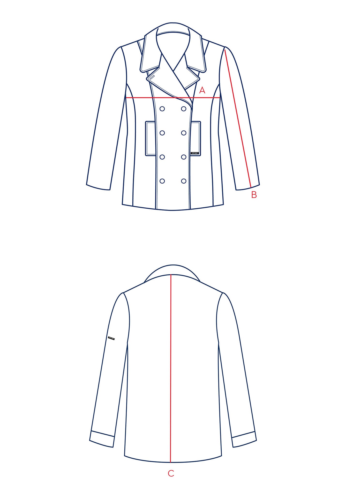 St Briac peacoat in wool | SAINT JAMES Official website • SAINT