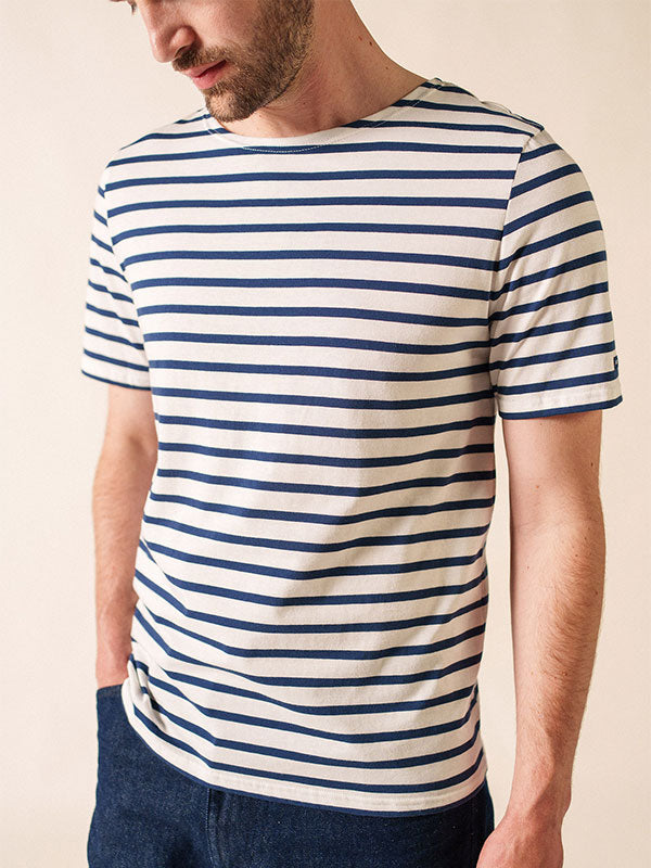 Naval authentic striped sailor shirt in combed cotton | SAINT
