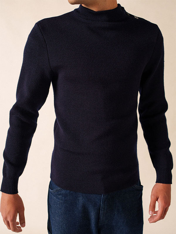 Turtleneck sailor jumper in pure new wool | SAINT JAMES Official
