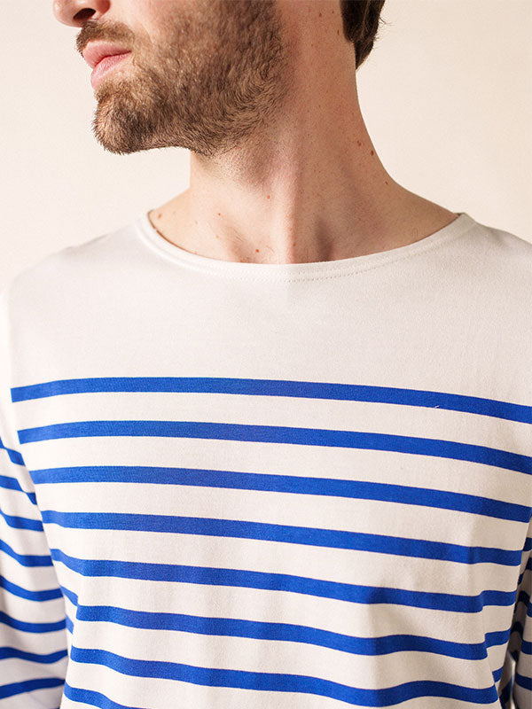 Naval authentic striped sailor shirt in combed cotton | SAINT