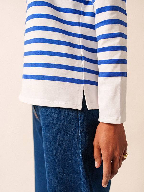 Naval authentic striped sailor shirt in combed cotton | SAINT
