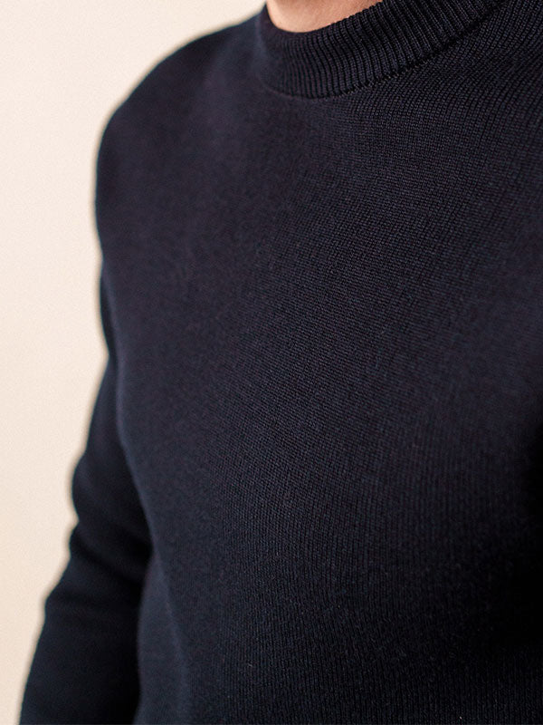 Colorado zipped cardigan high-necked, in merino wool | SAINT JAMES