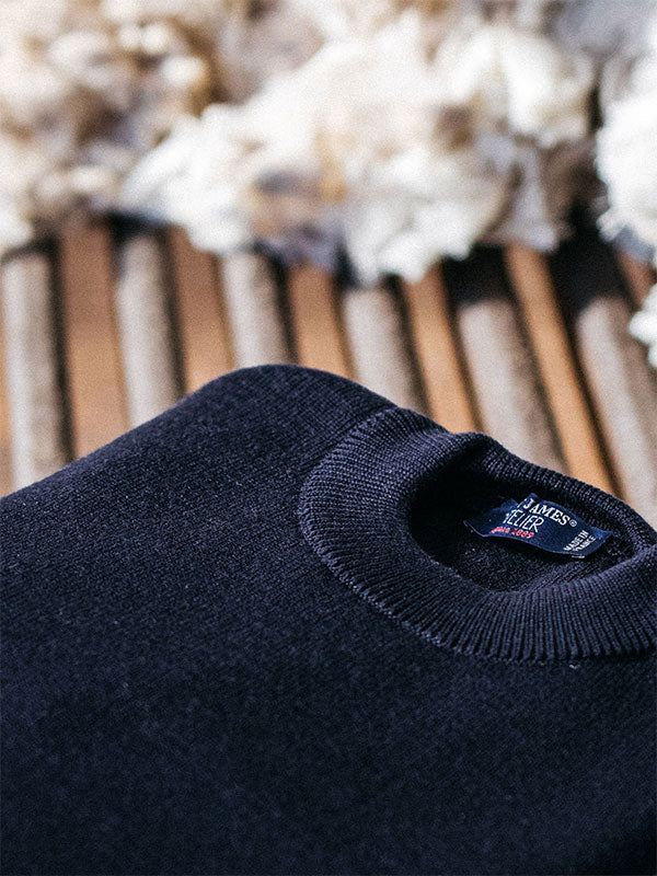 トップス saint james Cotentin trucker-style neck jumper in pure new wool | SAINT JAMES