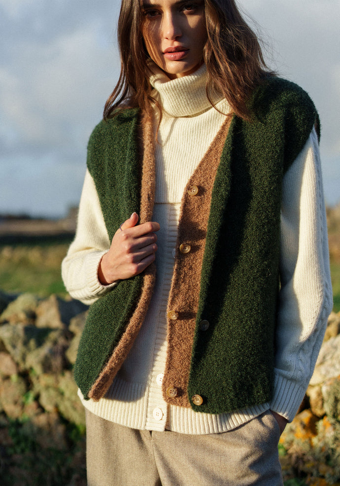 Moss-Stitch Knit