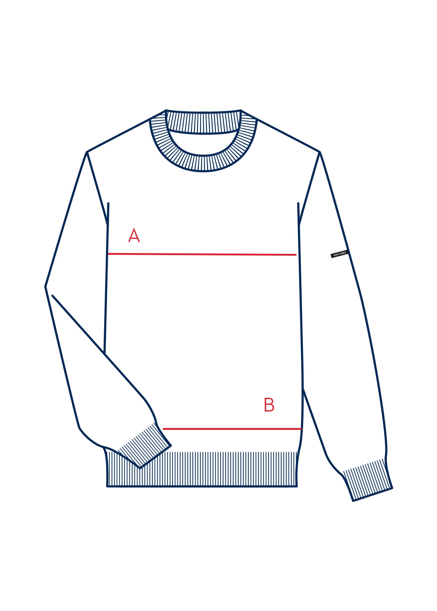 セントジェームズ Colorado zipped cardigan high-necked, in merino wool | SAINT JAMES