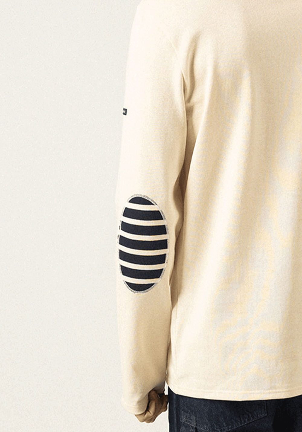 Méridien patches Breton shirt (ECRU/NAVY/ECRU)