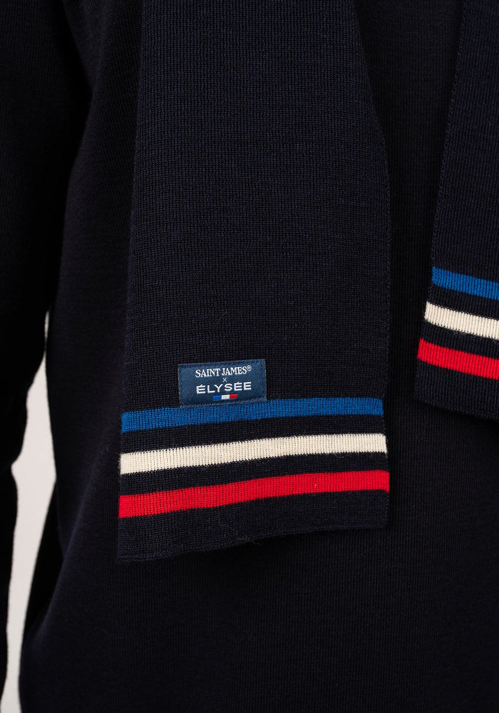 Tricolour scarf x l'Elysée (MARINE)