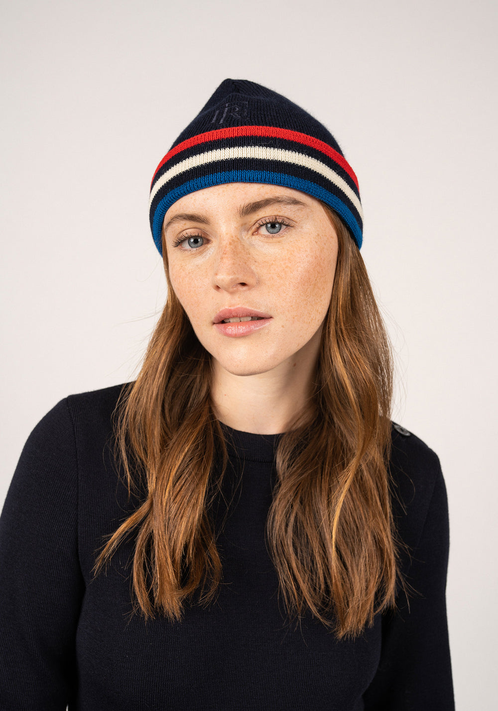 Tricolour beanie x l'Elysée (MARINE)