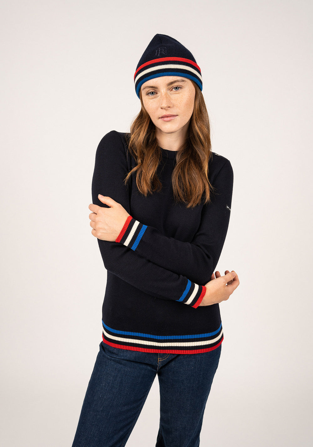 Tricolour beanie x l'Elysée (MARINE)