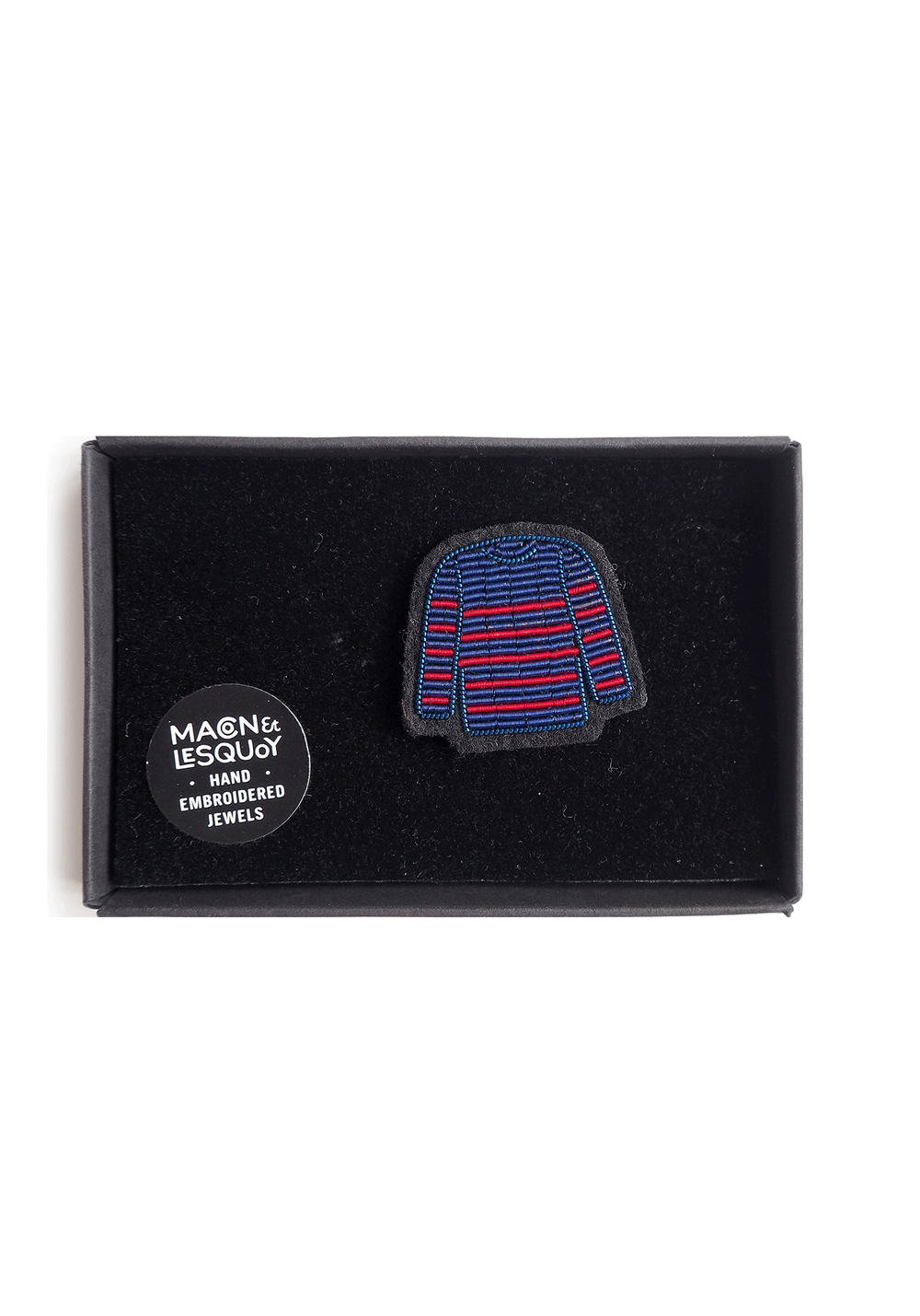 Breton shirt  brooch x Macon & Lesquoy (BLEU/ROUGE)